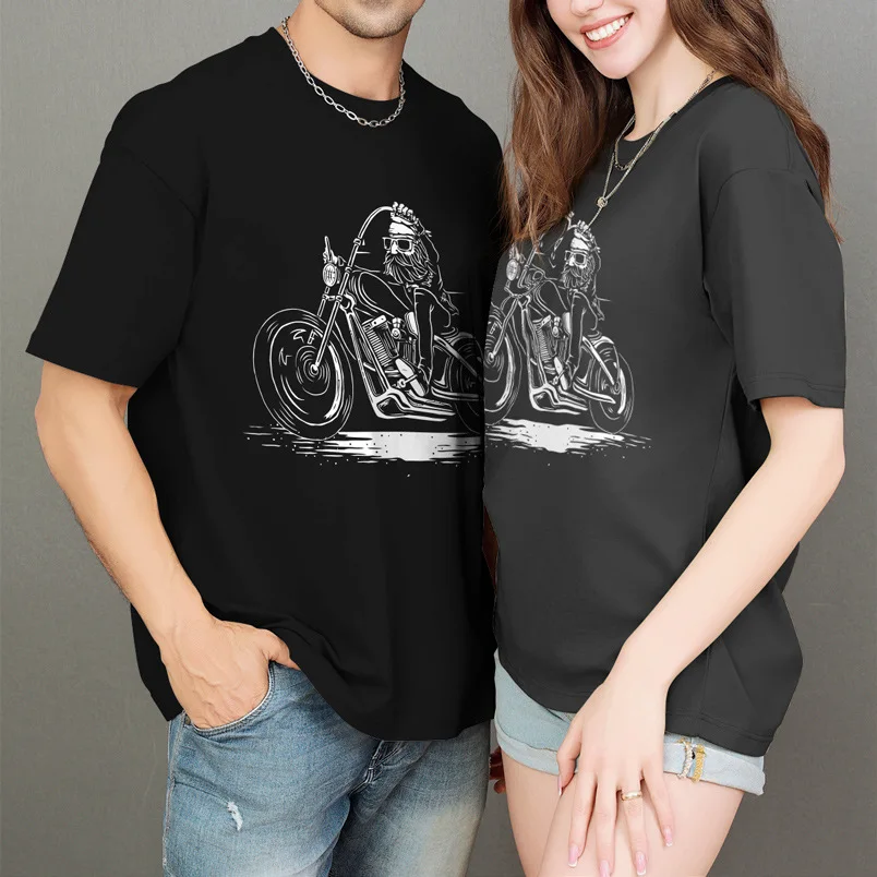 High Quality Print T-Shirt Mens Short Classic Motorcycle Fans locomotive Mens New T-shirt O-Neck Hip-hop T-shirts