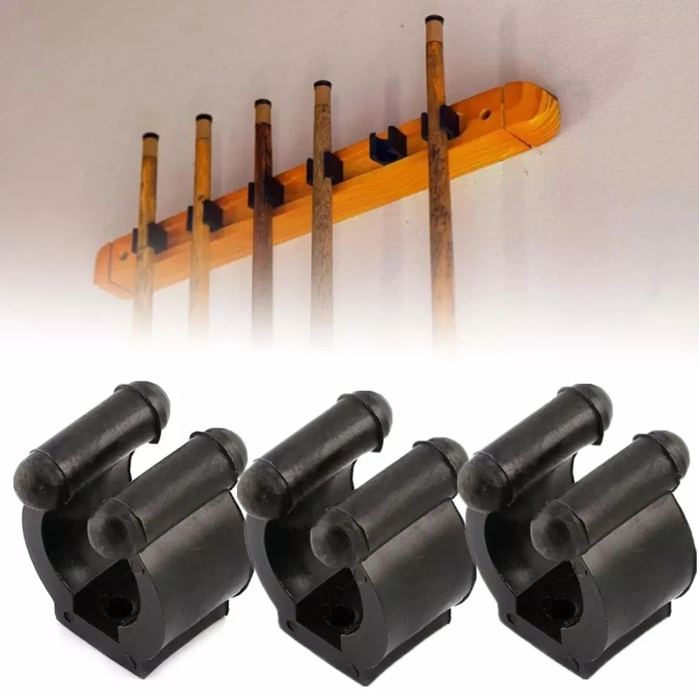 Pool Cues Wall Mounted Fishing Pole 20-Pack Billiards Cue Clip Fishing Rod Holder Fishing Rod Storage Clips Rod Organizer