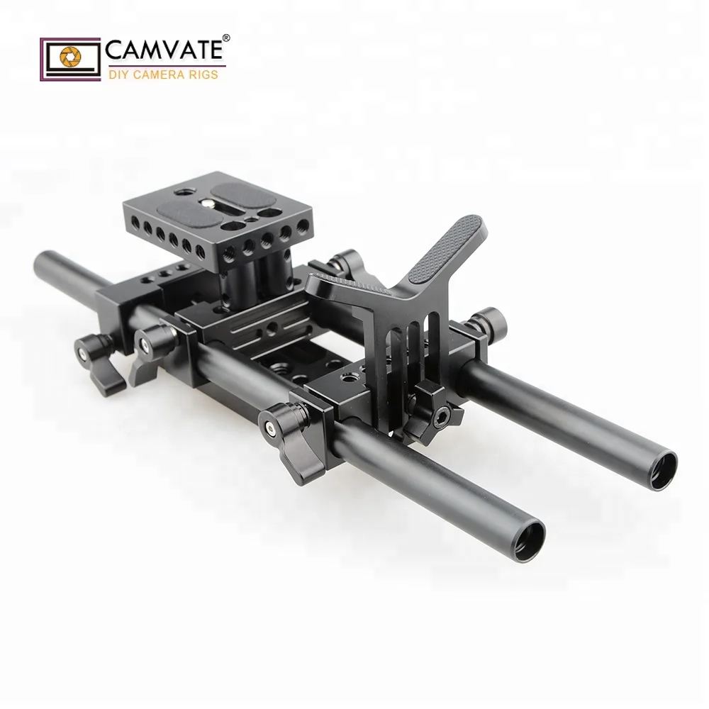 CAMVATE aluminum alloy DSLR Camera Shoulder Mount Rig W/ Lens Support