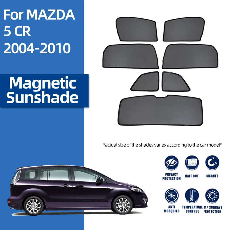 

For Mazda 5 CR 2004-2010 Mazda5 Front Windshield Car Sunshade Shield Rear Baby Side Window Sun Shade Visor Magnetic Curtain