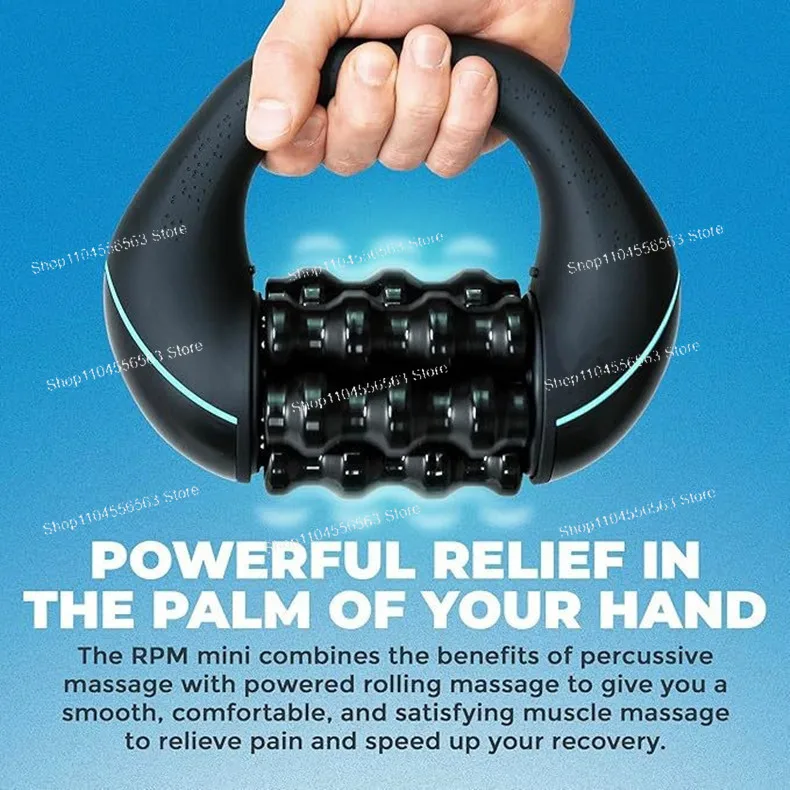 Deep Tissue Percussion Massager, 3-Speed Rolling Function for Full Body Muscle Recovery