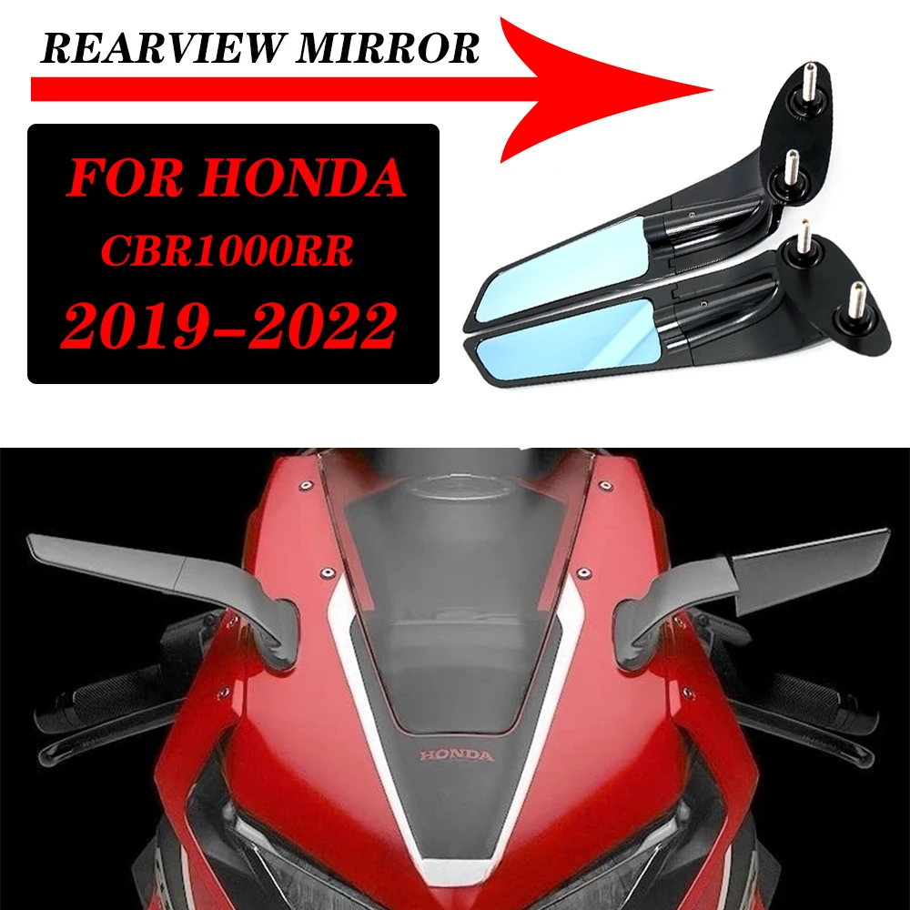 

For Honda CBR1000RR CBR 1000 RR NEW Rearview Mirror Motorcycle Mirror Modified Wind Wing Adjustable Rotating 2022 2021 2020