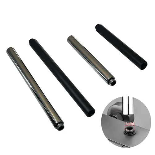Tubo de extensión de ducha de baño, especificación de instalación, barra de extensión redonda de 18mm, accesorios de baño, 20/30/40/50cm