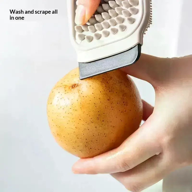 Carrot Potato Vegetable Brush Food Grade Ergonomic Handle Deep Cleaning For Home Kitchen Washing Tasks