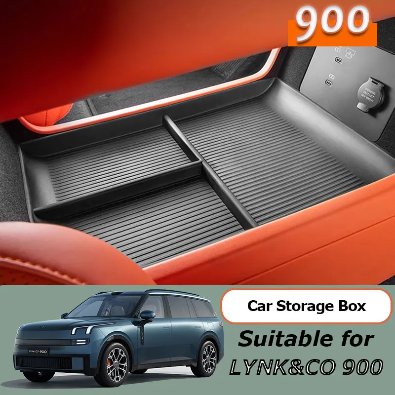 

Для LYNK & CO 900 2025 TPE автомобильная центральная консоль подлокотник нижний ящик для хранения коробка переключения передач коврик для хранения противоскользящий коврик органайзер аксессуары