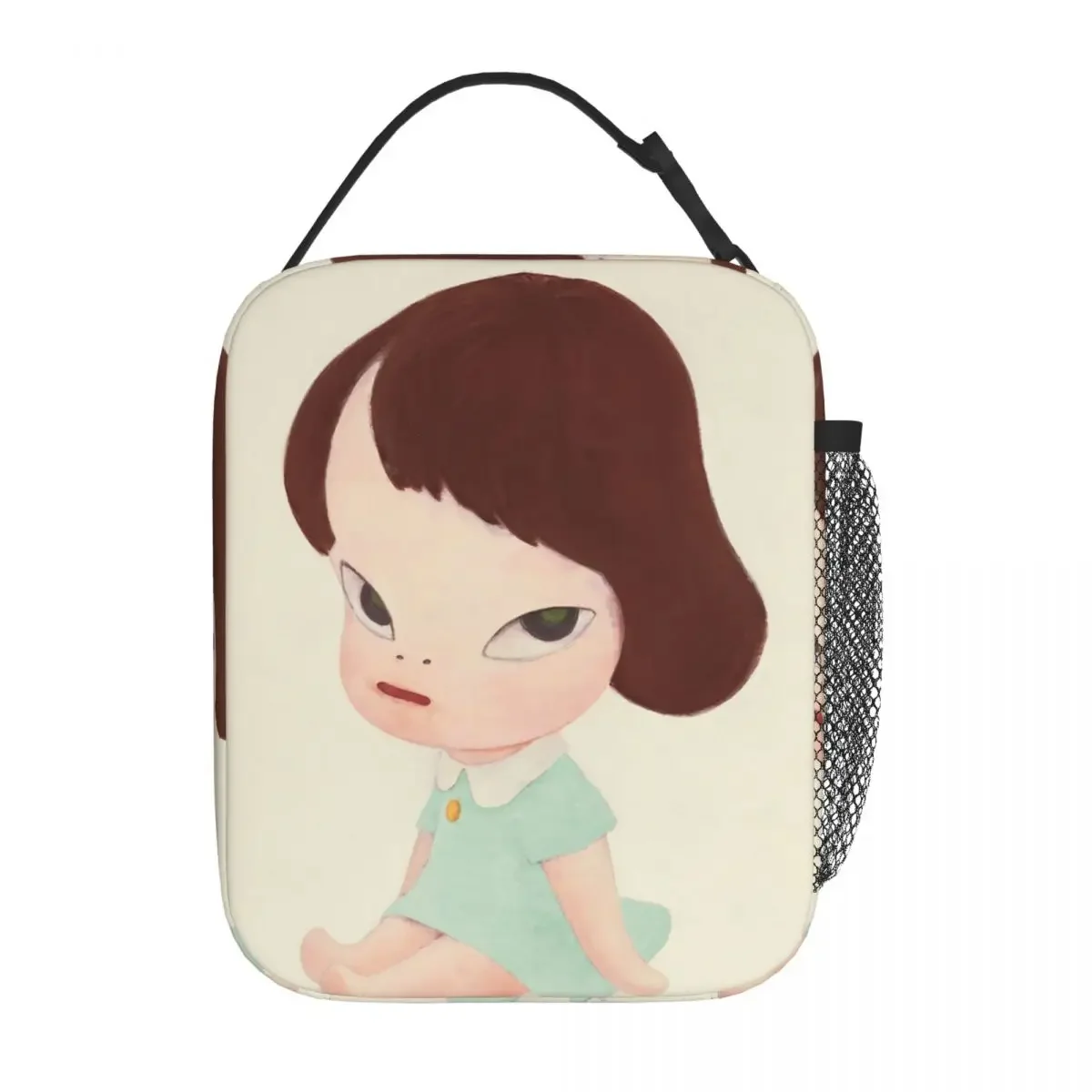 Yoshitomo Nara Insulated Lunch Bags Large Lunch Container Cooler Bag Tote Lunch Box School Picnic Food Bag