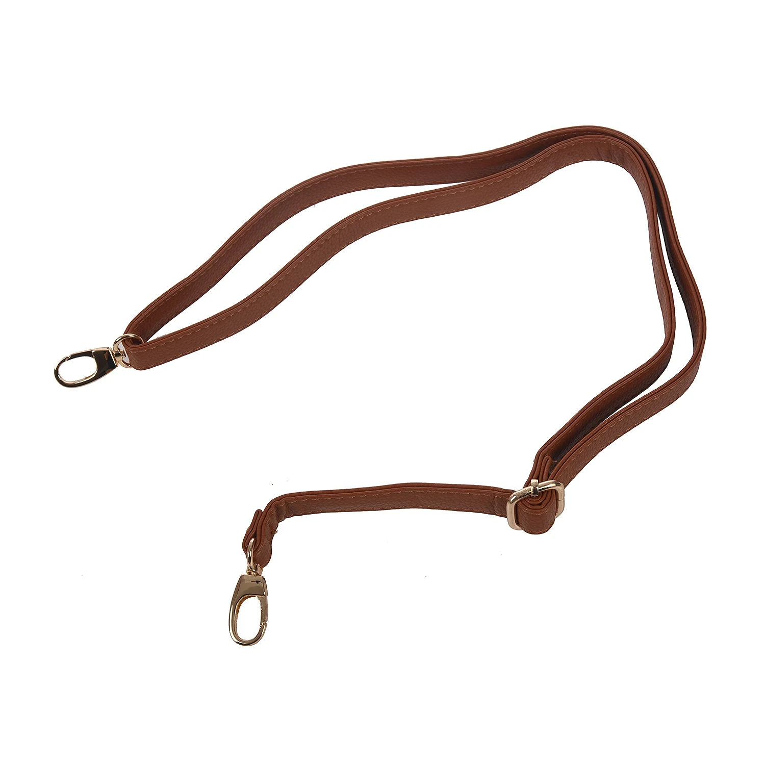 DIY Replacement Leather Bag Shoulder Strap Handle Cross Body Adjustable 140*2cm, Brown