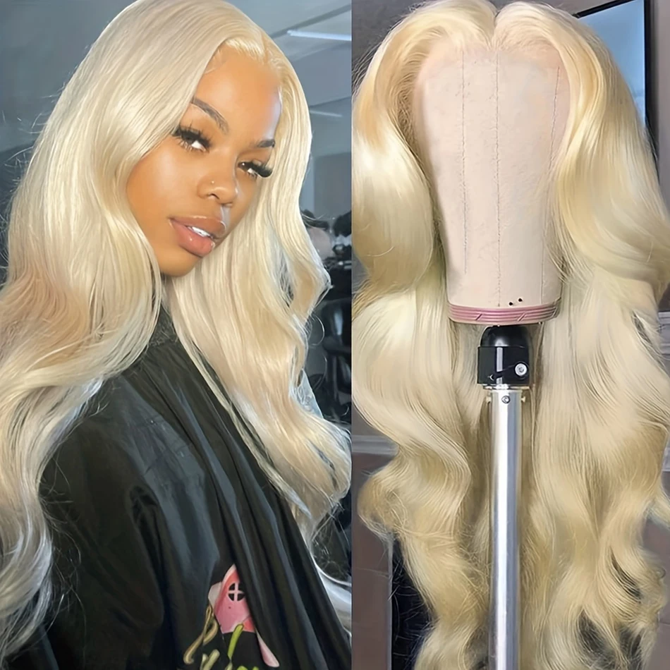 

Glueless 613 Blonde Body Wave Wigs 13x4 13x6 HD Transparent Lace Front 100% Natural Brazilian Human Hair Frontal Wigs For women