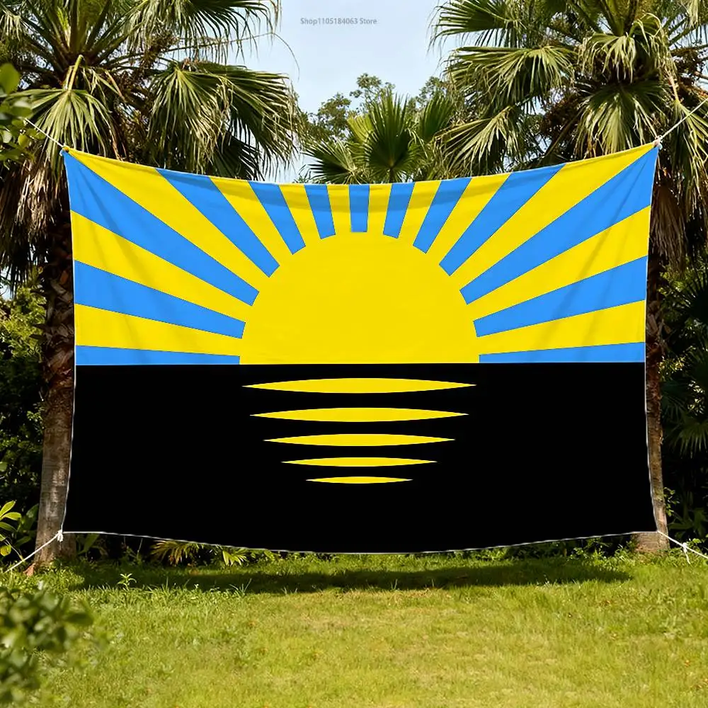 

D-Donetsk with Brass Grommets Flag Tapestry Banner For Bedroom Outdoor Living Room Restaurant Bar Wall Decor Party