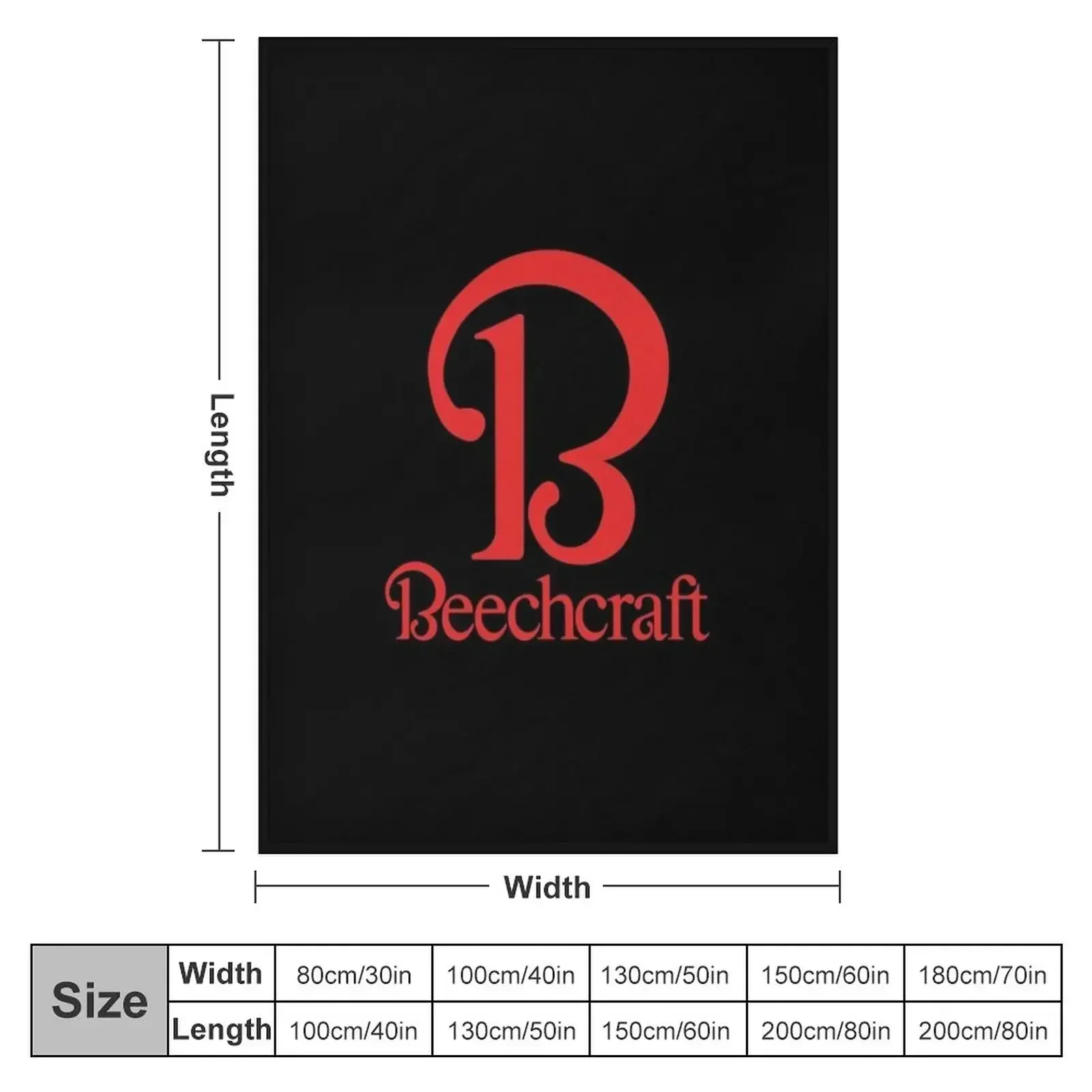 Beechcraft Aircraft Aviation POCKET SIDE Throw Blanket Decorative Sofas Bed Fashionable Flannel Fabric Luxury Large Blankets