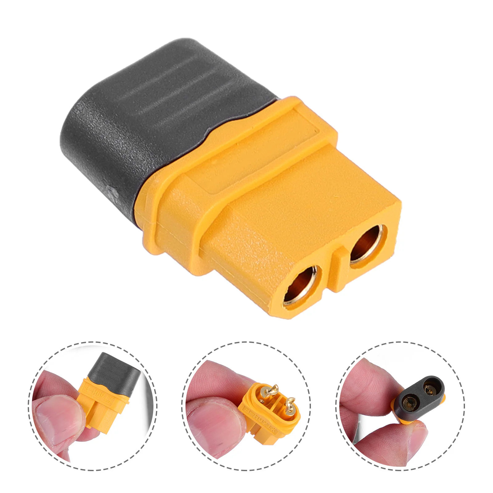 

6pcs Xt60H-F Female Connectors For High-Quality Bullet Plugs Durable Rc Lipo Connectors Power Terminals For Drones