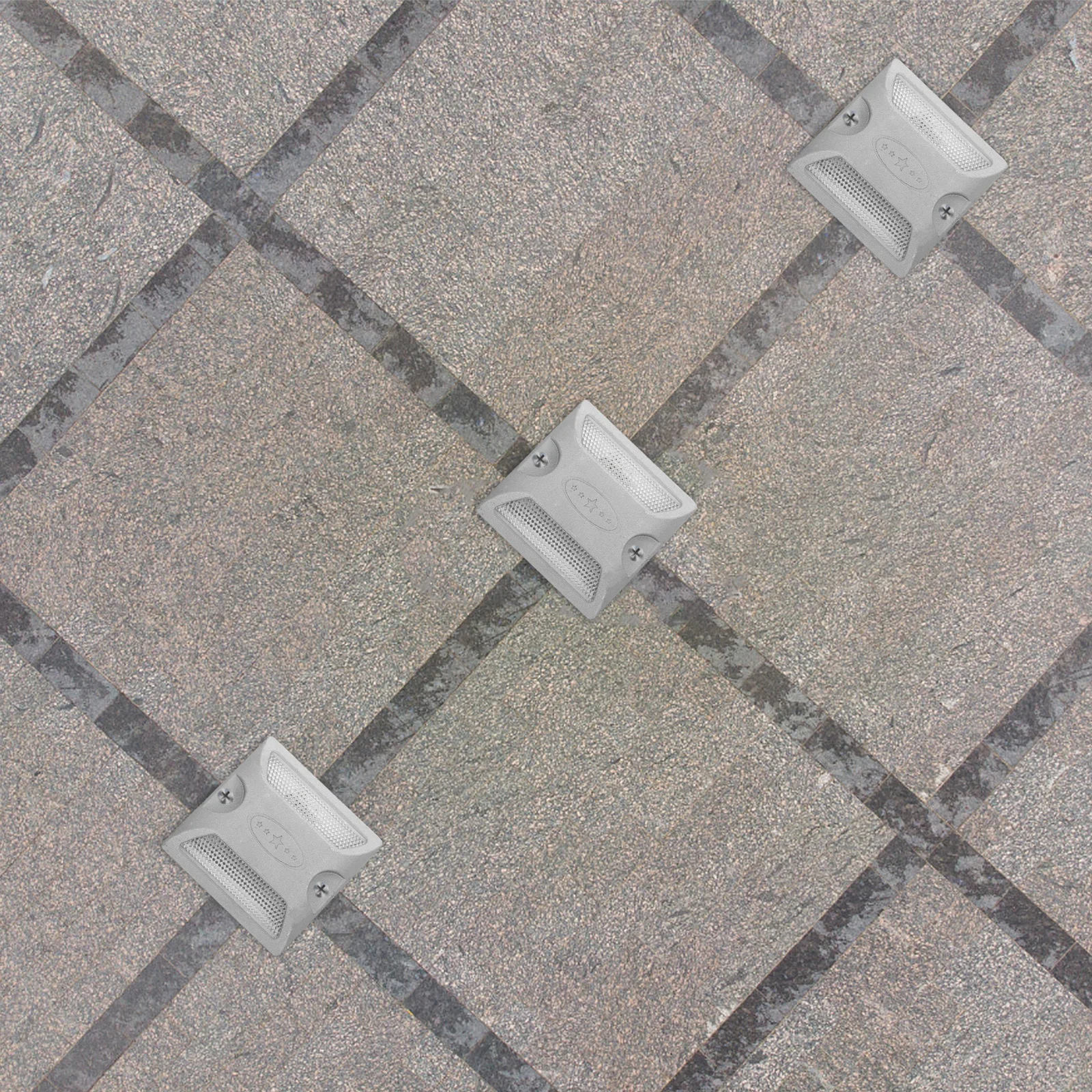 2pcs Reflective Driveway Markers Heavy Duty High Visibility Road Safety Reflectors For Pavement Parking Lot Bike Path Street