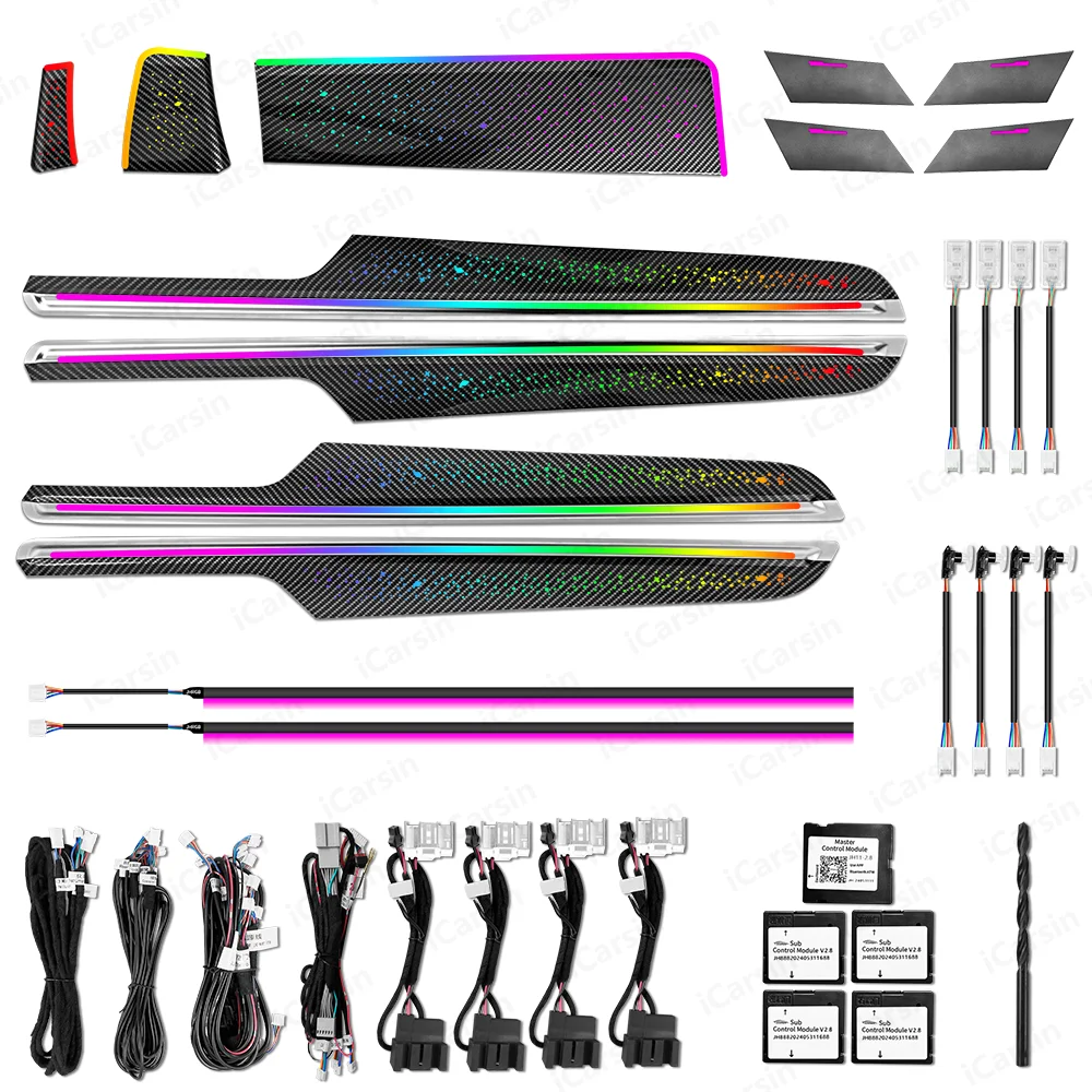 

ICarsin Upgrade Symphony LED Car Interior Ambient Light For Porsche Macan 2014-2024 Atmosphere Strip Decoration Accessories RHD