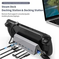 Type C Hub 7 in 1 Docking Station Gigabit RJ45 4K HDMI USB 2.0 Port USB C Multi-hub Splitter For Macbook Pro Computer PC
