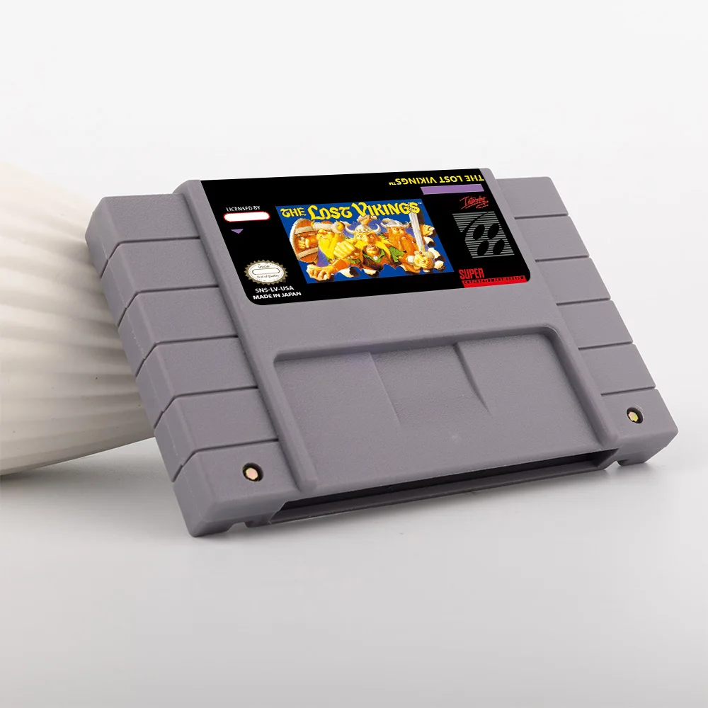 Jeu d'action Lost Vikings 1 2 pour jeu SNES 16 bits pour système Nintendo USA NTSC
