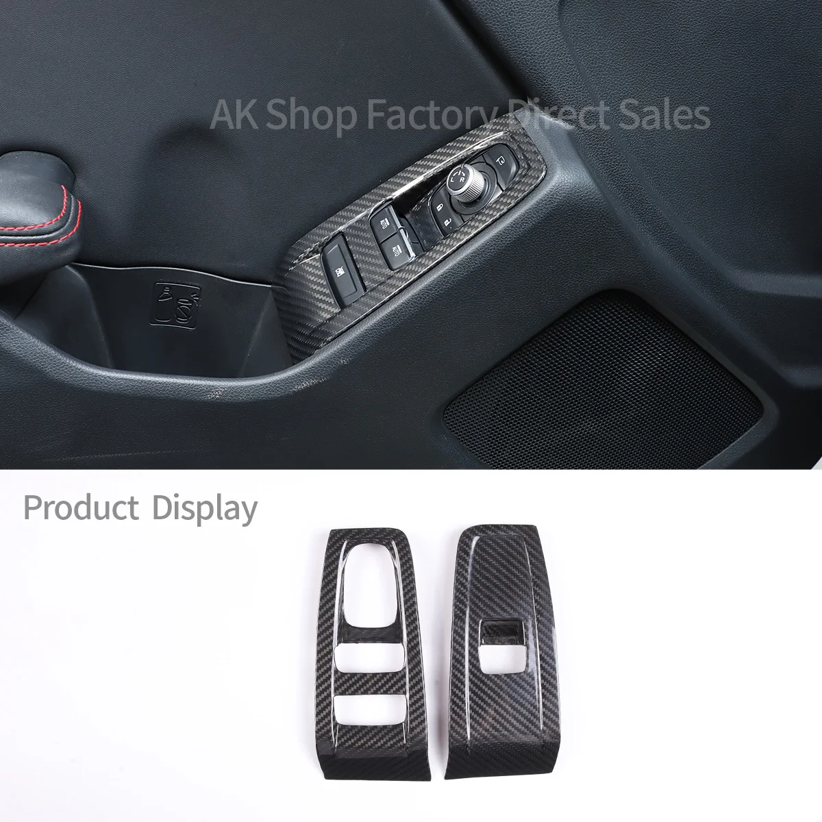 

For Subaru BRZ Toyota 86 2022 Real Carbon Fiber Car Glass Lift Switch Decorative Protection Car Interior Accessories