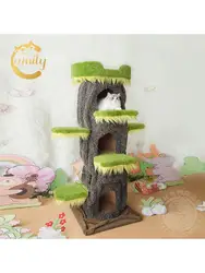 Creative Waterfall Castle Cat Climbing Frame, Litter Toy, Scratching Post