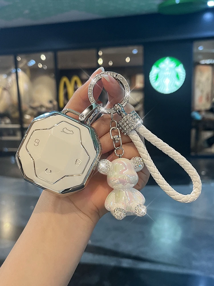 Ruiji Journey Traveler Key Cover  Snap for Women Compatible with Mountain Sea T1 Free L6 Car T2CDM Great Saint I Package