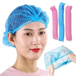 10/20/50pcs Disposable Non Woven Fabric Sterile Hat For Grafting Eyelash Makeup Hair Net Caps SPA Hair Salon Bathroom Supplies