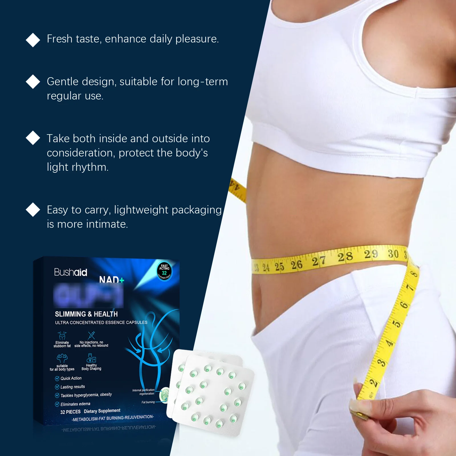 Anti Bloating Gut Health Pearls Reduce Big Belly Detox Waste Accelerate Digestion Fat Burning Slimming Explosion Beads