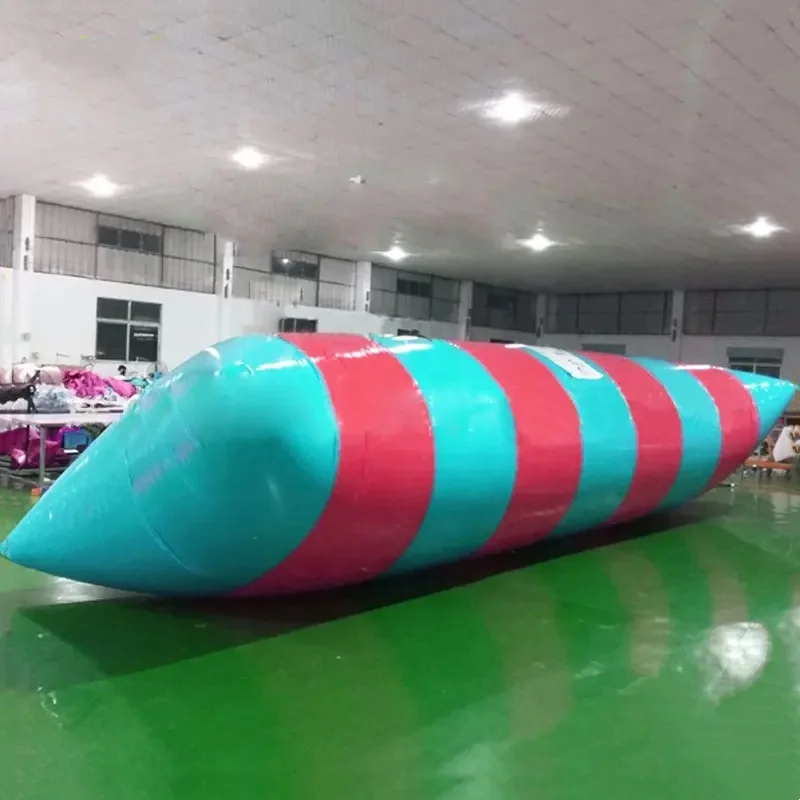 Cuscino per saltare in acqua Catapulta Gonfiabile per saltare Blob 8 * 3m PVC Gonfiabile Blob per acqua che rimbalza Acqua