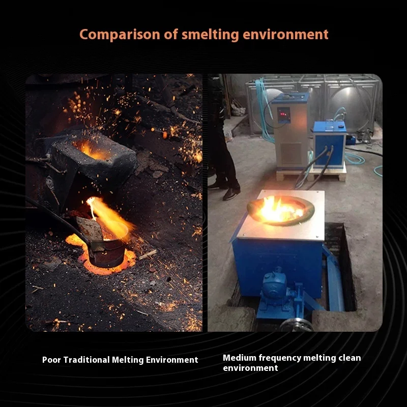 Medium Frequency For Scrap Metal Melting, Copper, Aluminum, High-Frequency induction heater