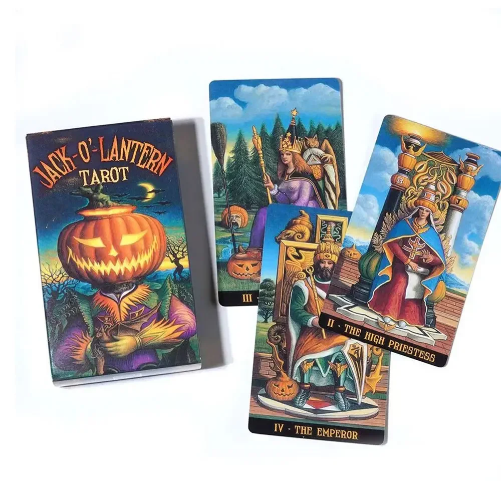 1Pcs Halloween Tarot Cards A 78 English Visions Divination Edition Deck Borad Games