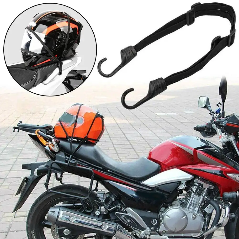 Correia de amarração elástica para motocicletas, cordas de tensão com ganchos, 60-170cm, corda de bagagem ajustável para transporte direto g7n3