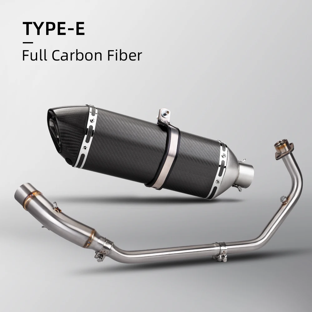 High QualityMotorcycle Complete Exhaust System, OriginalSlip Exhaust On Front Pipe, Pipe Connection, CBR150 2017-2021