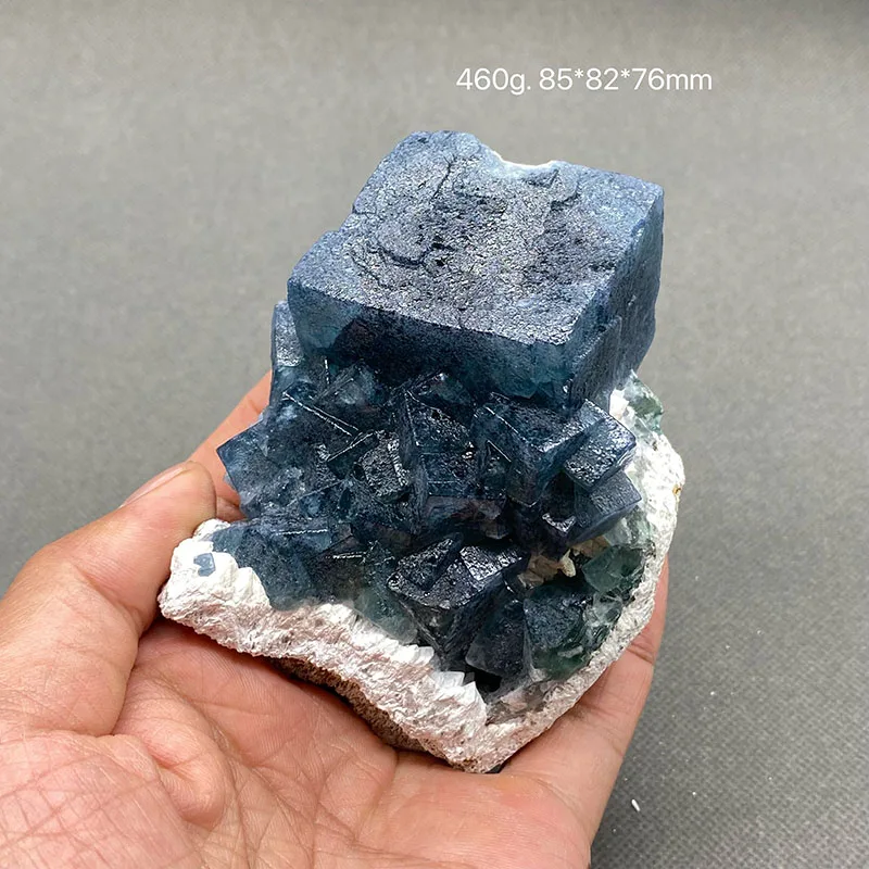 

100% Natural Inner Mongolia blue Fluorite Mineral specimen cluster Stones and crystals Healing crystal Free shipping