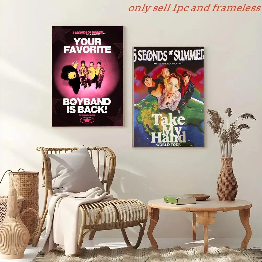 Rock Band 5 Seconds Of S-Summer Poster Painting And Print Wall Art Picture For Home Room Decor Gifts