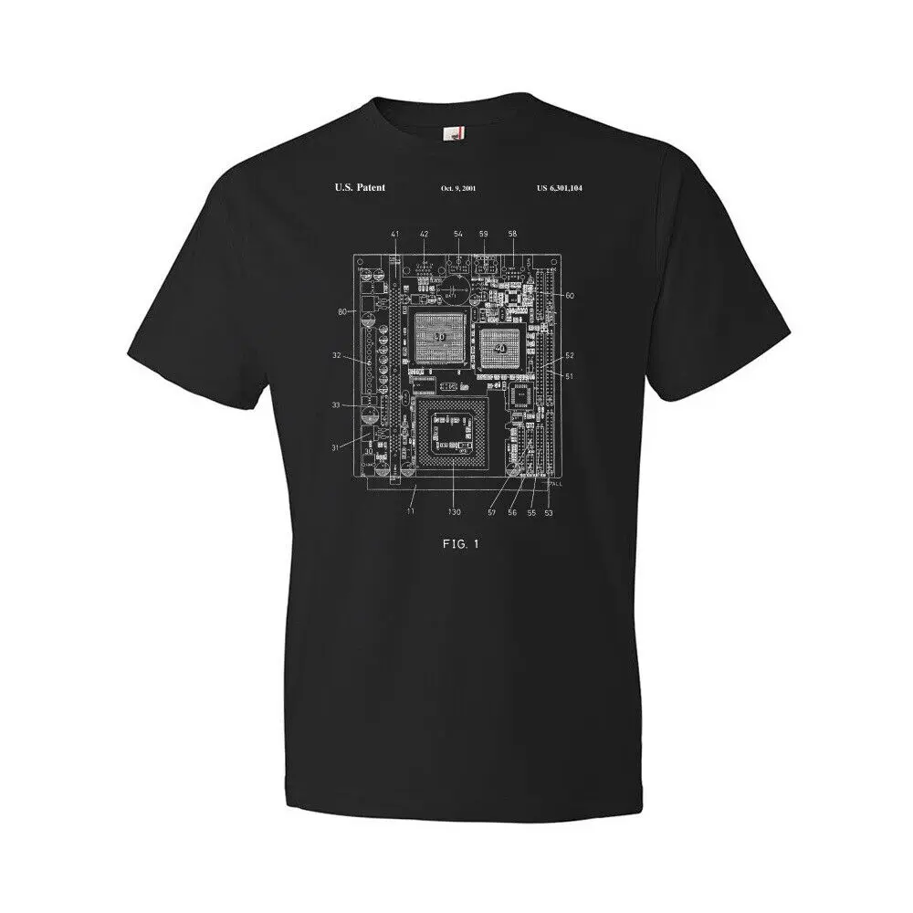 Motherboard Shirt Computer Shirt Lab Tee  Diagram Hardware Apparel High Quality 100%Cotton Short Sleeve