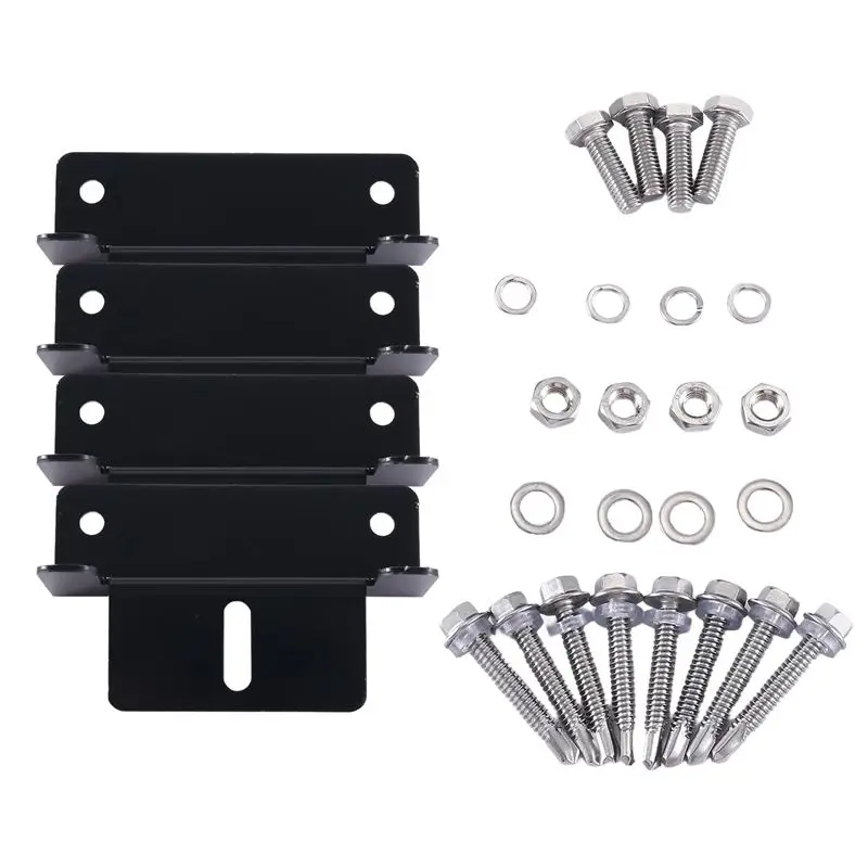 

Кронштейн для крепления солнечных панелей A08P, Z-образные кронштейны для солнечных панелей на крыше, для автодомов, лодок, стен, караванов, яхт