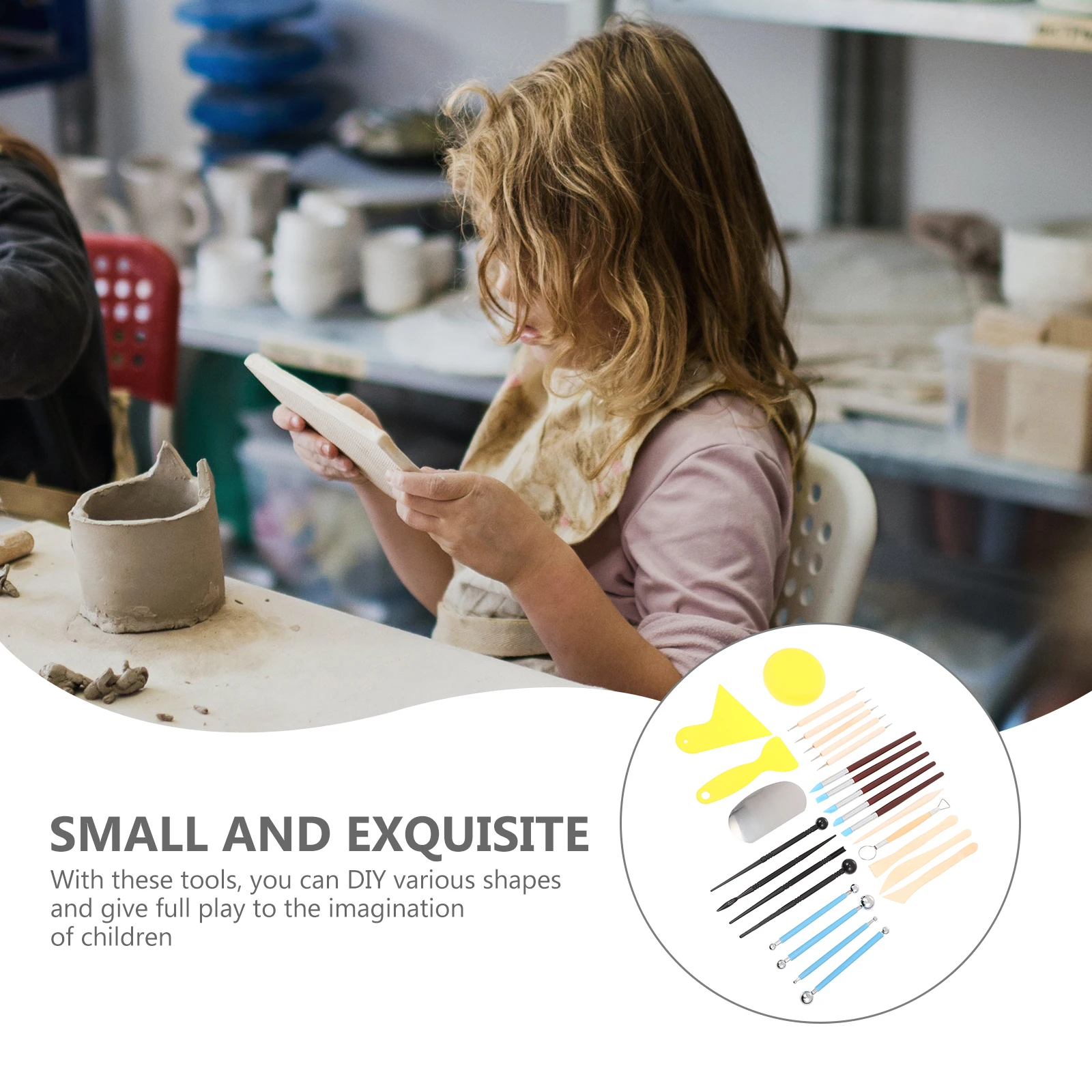 

1Set Clay Sculpting Tool Kit Essential Polymer Clay Tools for Art Craft Projects Smooth Non Stick Sculpting Utensils