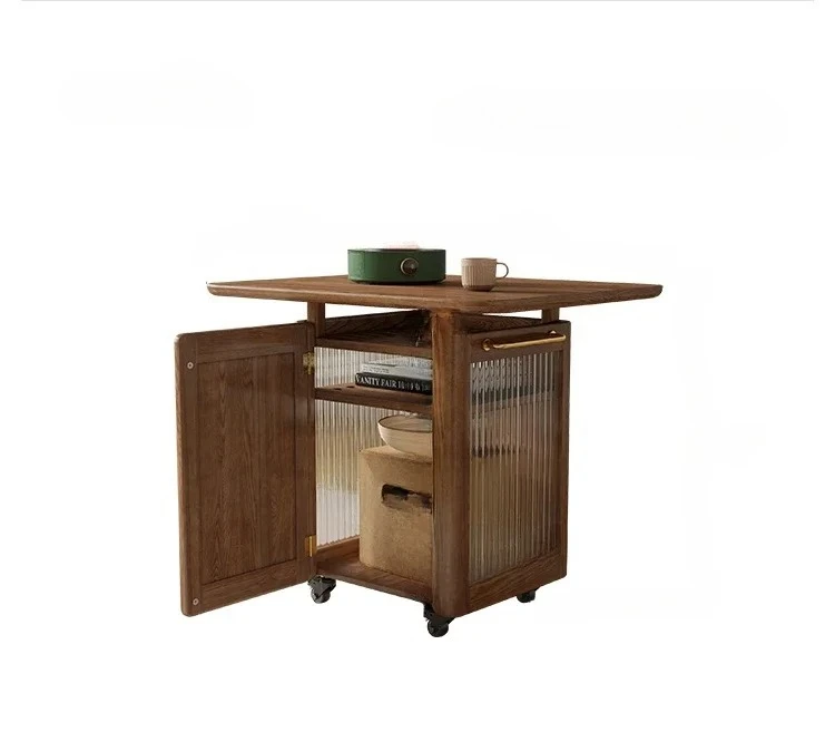 

Nordic Solid Wood Coffee Table Home Small Apartment Modern Minimalist Ash Walnut Color Removable Tea Table