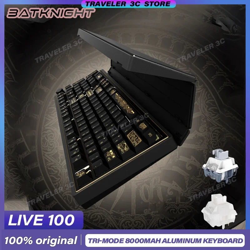 

BATKNIGHT Live100 wireless Bluetooth mechanical keyboard customizable aluminum alloy e-sports gaming office laptop