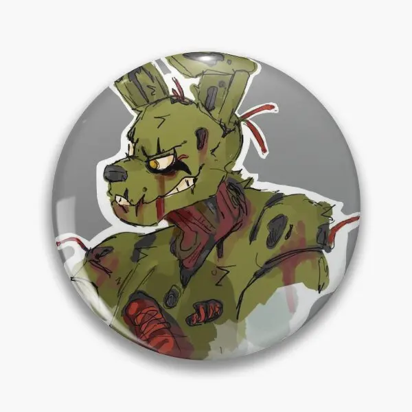 Daddy Springtrap  Soft Button Pin Fashion Jewelry Cartoon Decor Metal Funny Badge Creative Clothes Lapel Pin Collar Gift Women