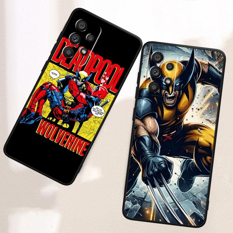 Marvel Wolverine Anime For Samsung A53 A52 A33 A32 A51 A71 A21S A13 A73 A55 A22 A23 A35 A72 A54 A12 5G Black Cover Phone Case