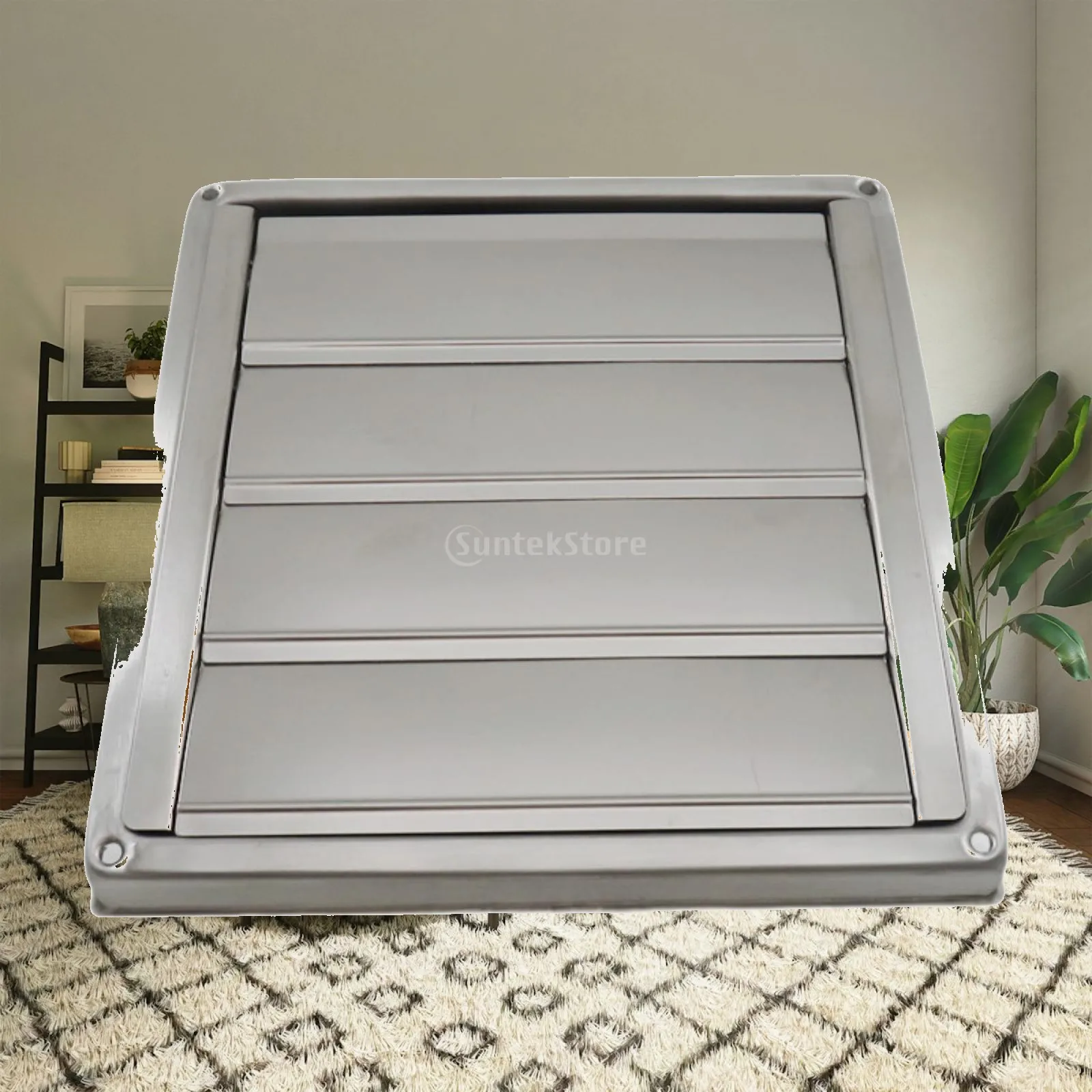 Wall or Ceiling Air Vent Louver Square Stainless Steel Ventilation Grille Outlet Cover for Fresh Air Exhaust