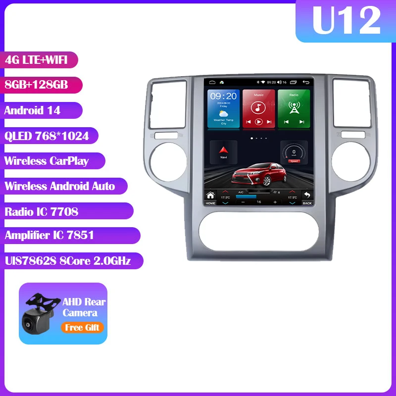 Android 14 Voor Nissan X-Trail 2003-2007 9.7 "7862 S Autoradio Multimedia Video Player Carplay Auto GPS Navi Geen 2din DVD HU Audio