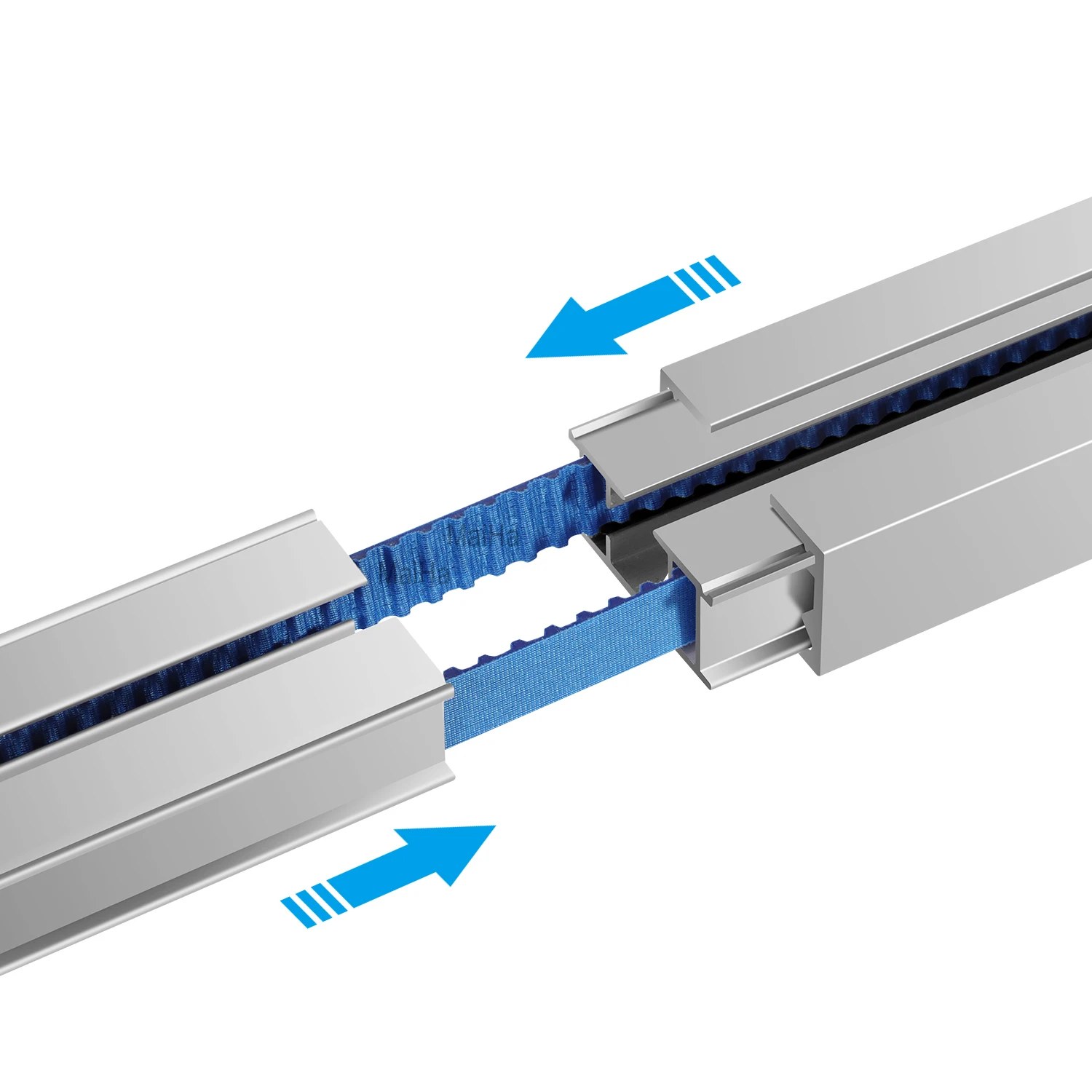 Imagem -03 - Maihua Elétrico Cortina Faixa Rod Cornice Ferroviário para Casa Inteligente Escalável Tuya Wi-fi Sistema de Controle Automático Cortina