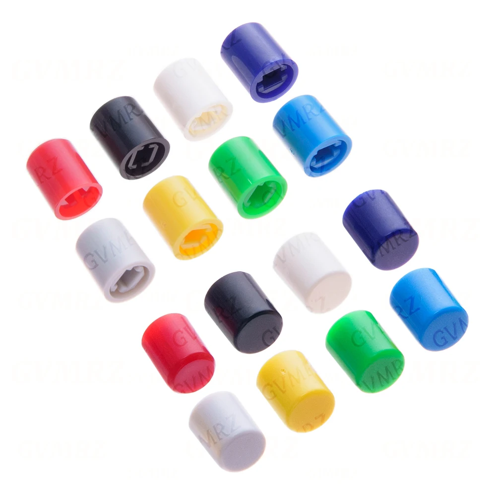 20PCS A11 Yellow Green Blue gray purple Cap cap are suitable for A03 PS-22F03 6pins Directly key switch self-locking Black Red