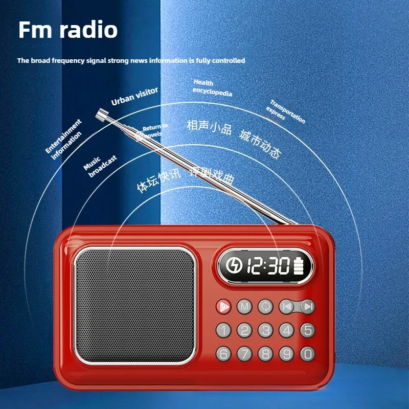 Multifunktionaler FM-Kartenradio Tragbarer MP3-Player Am Fm Dab Notfall Bluetooth Mini Comunicador Empfänger Radios Heimgerät