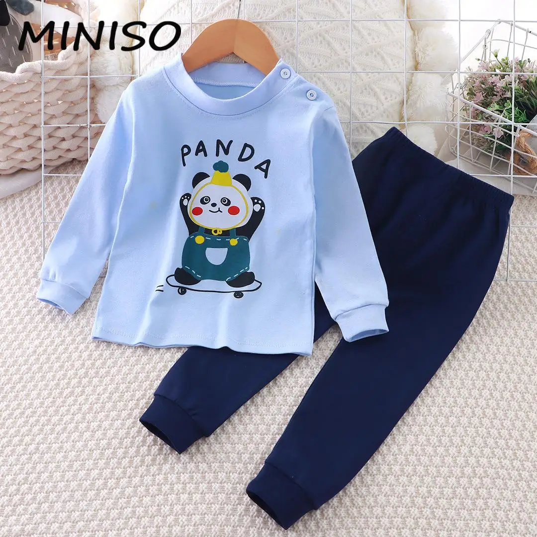 

2Pcs Girls Spring Autumn Clothes Full Print Sweatshirt Pants Casual Sports New Kids Cartoon Fashion Long Sleeve Suits