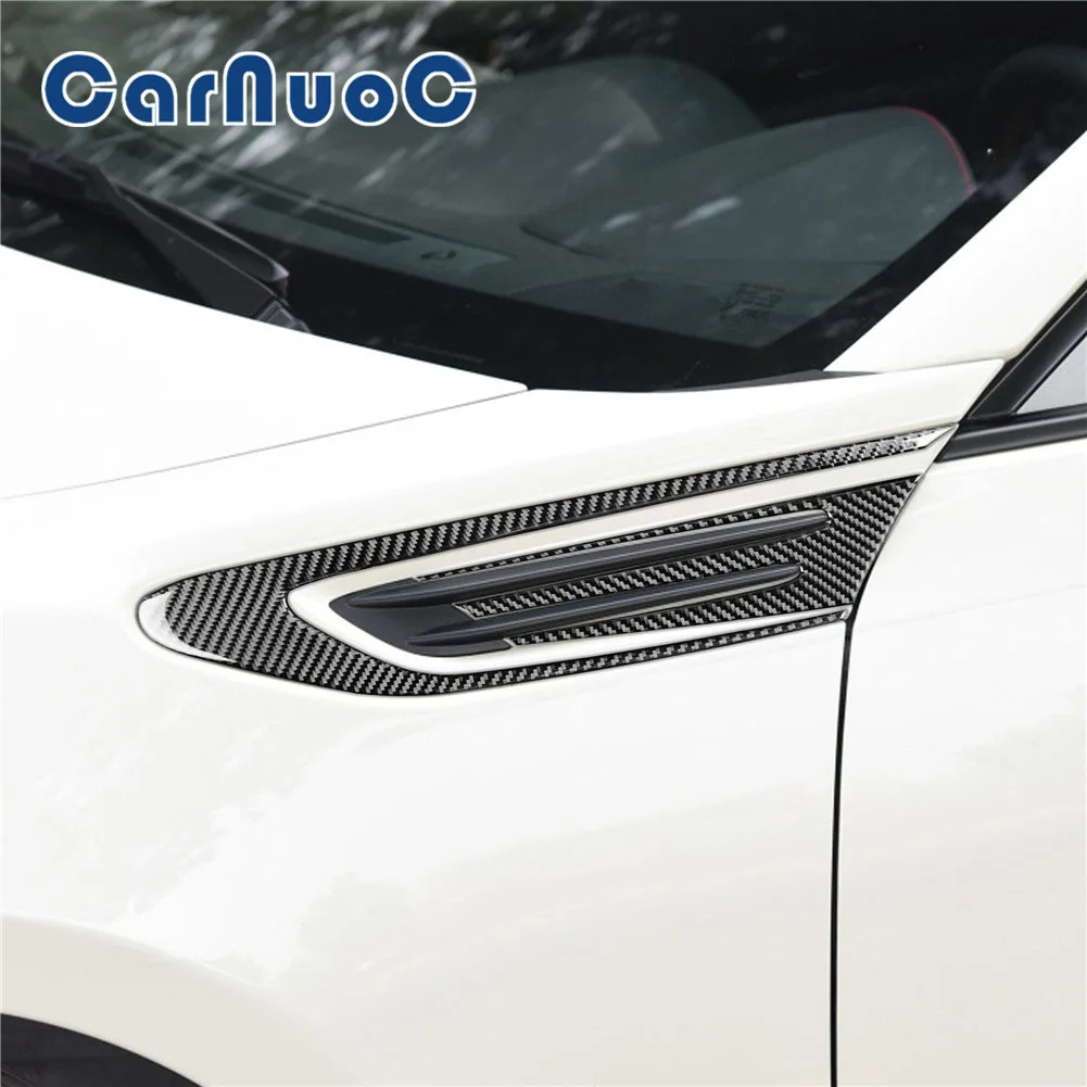 

Car Carbon Fiber Sticker For Toyota 86 Subaru BRZ 2016-2020 Accessories Lateral Leaf Plate Decorative Strips Interior Cover Trim