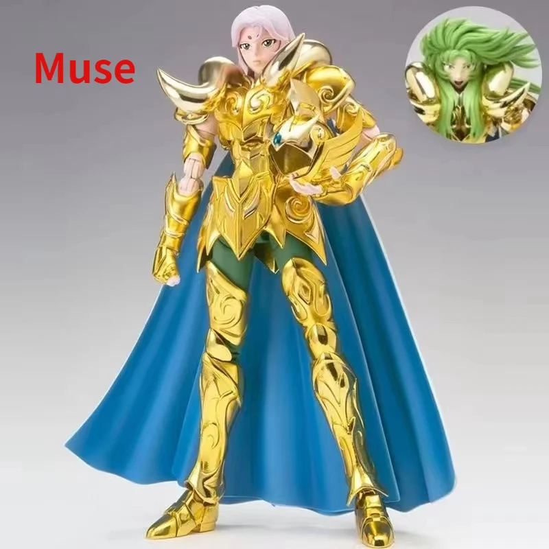 

In Stock MC Model Saint Seiya Myth Cloth EX Aries Mu Metal Corner with Shion Head Knights of The Zodiac Anime Action Figure Toy