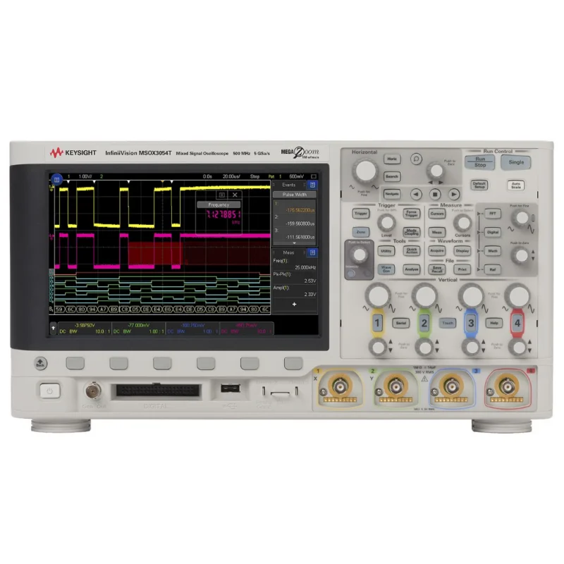 Keysight MSOX3054T InfiniiVision Oscilloscope, mixed signal, 4+16-channel, 500 MHz, w/ Wavegen