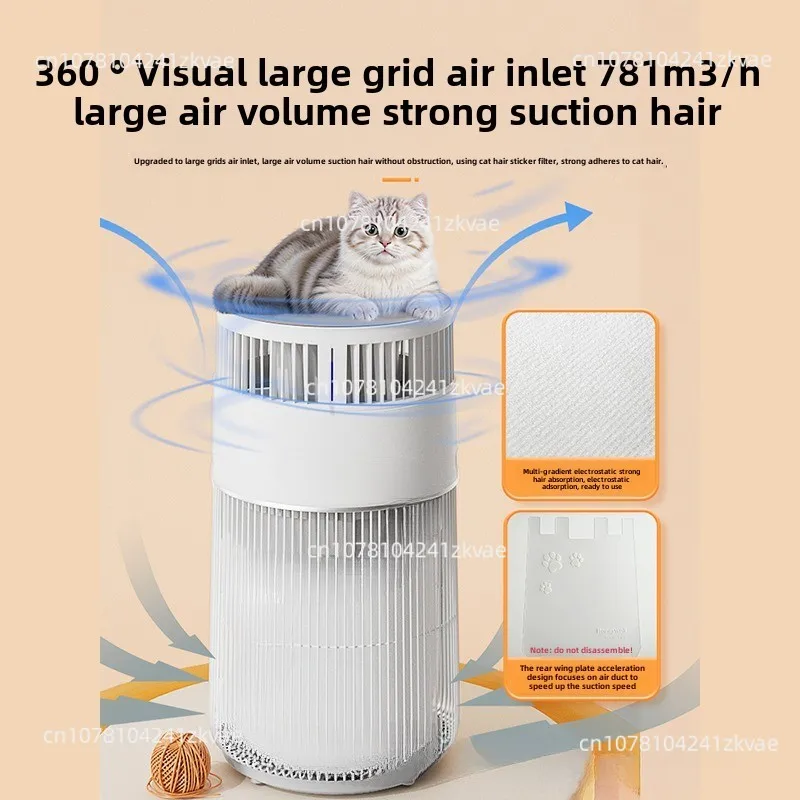 منقي هواء بفلتر أساسي من H-Cat، فلتر قطني إلكتروستاتيكي أساسي من H-Cat PRF36M #4