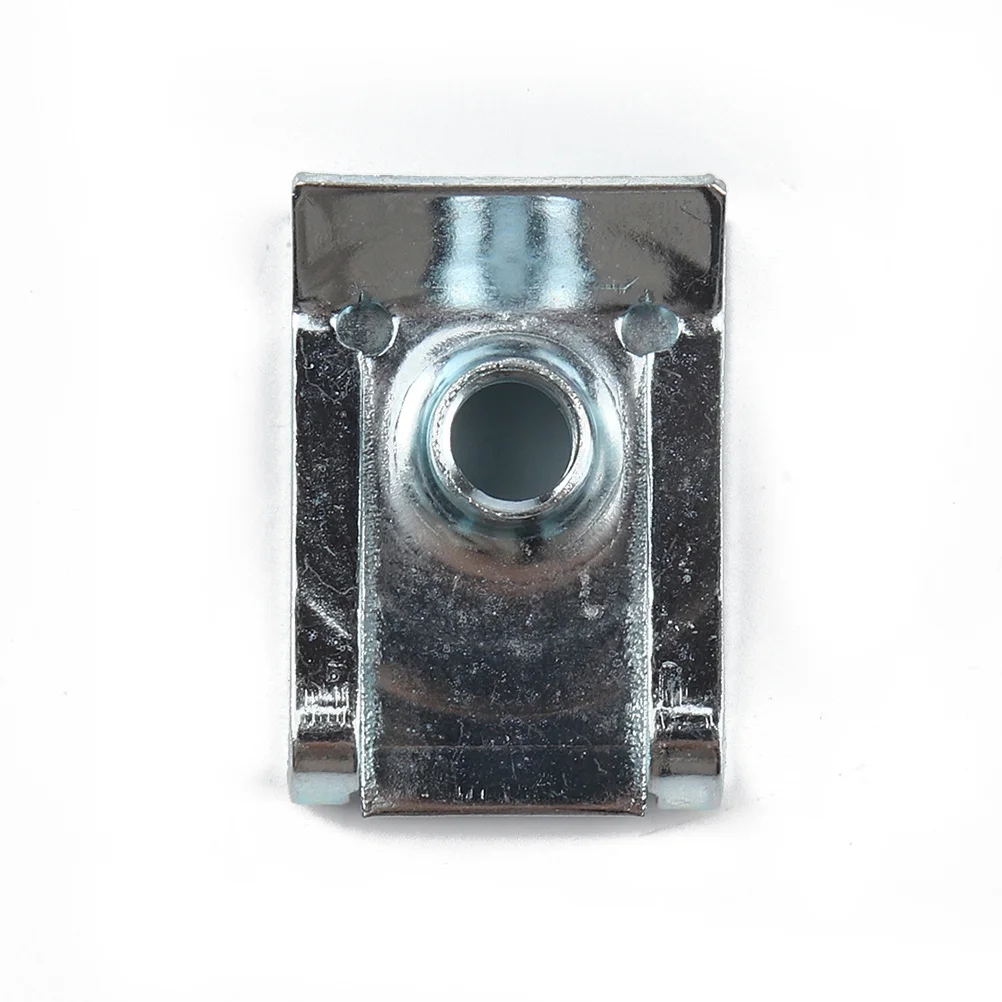 

50pcs M5 U Nut Fasteners Manganese Steel Spire U Clip For Panel Dashboard Wiring Fixing Clips Self Tapping Nut