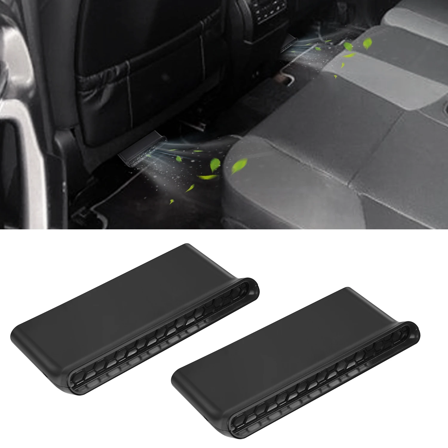 

2PCS Rear Air Vent Under Seat Vent Directional Deflectors Conditioning For Lexus GX460 Toyota 4Runner 2010 2011 2012 2013-2023